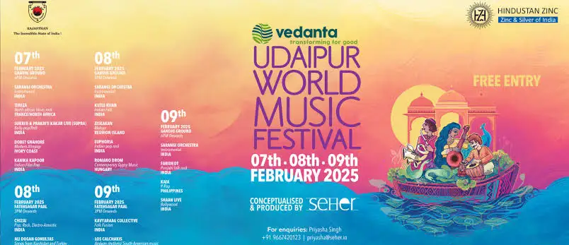 हिंदुस्तान ज़िंक और सेहर के साथ सीमाओं से परे संगीत का एक दशक: वेदांता उदयपुर वर्ल्ड म्यूज़िक फ़ेस्टिवल फिर से लौट रहा है