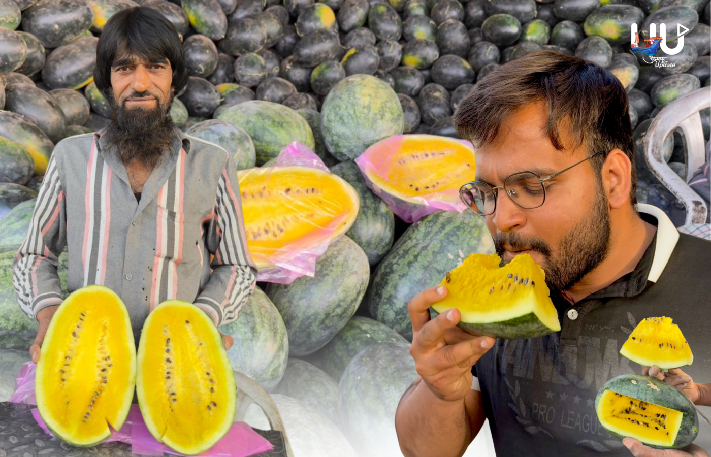 स्वाद भी खास, रंग भी अलग; उदयपुर के बाजारों में छाया “पाइनएप्पल तरबूज”, जबरदस्त डिमांड
