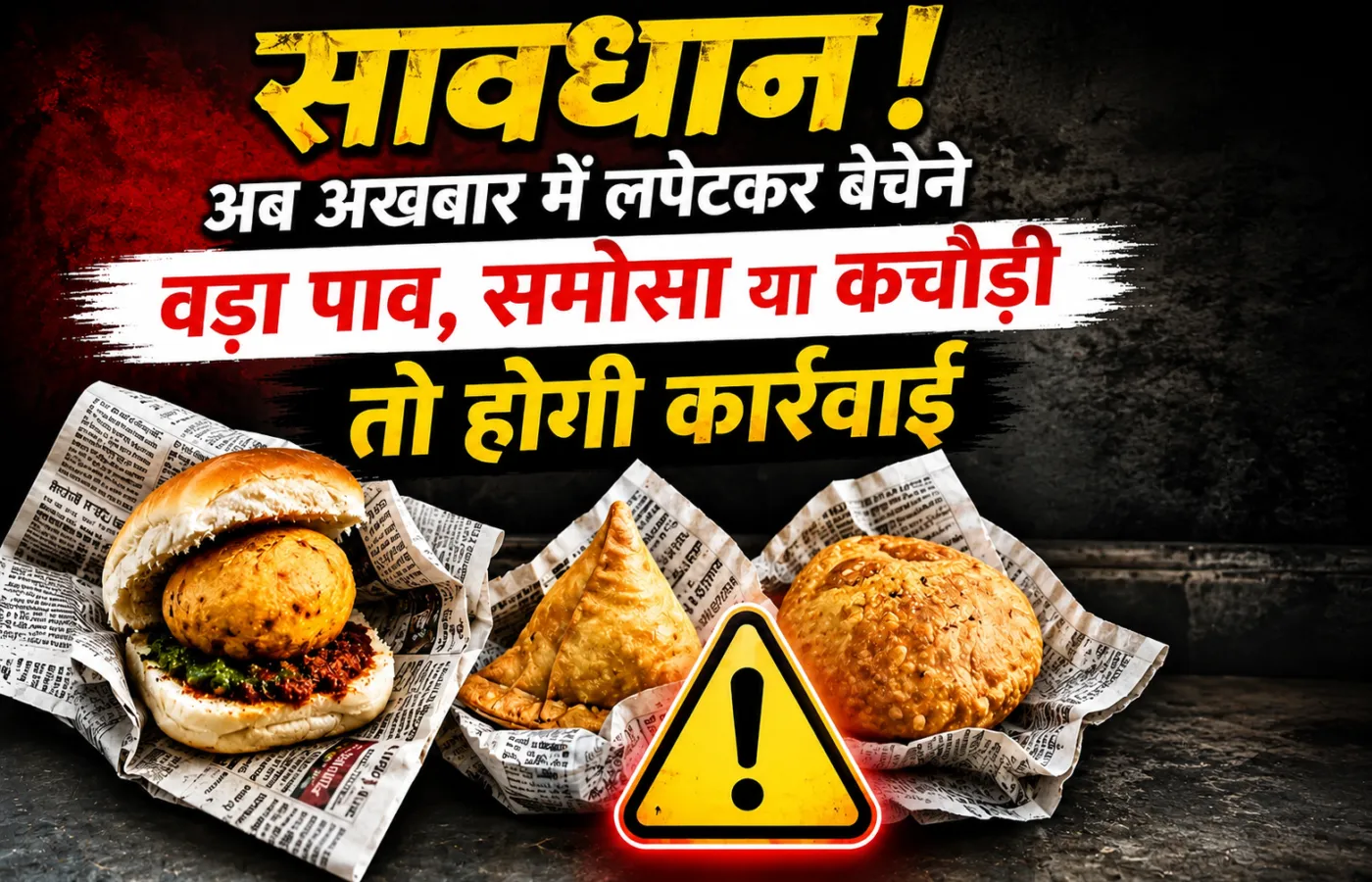 सावधान! अब अखबार में लपेटकर बेचे वड़ा पाव, समोसा या कचौड़ी तो होगी कार्रवाई, FSSAI ने जारी की सख्त चेतावनी
