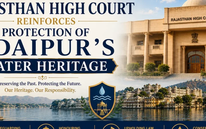 Rajasthan High Court Reinforces Protection of Udaipur’s Water Heritage…