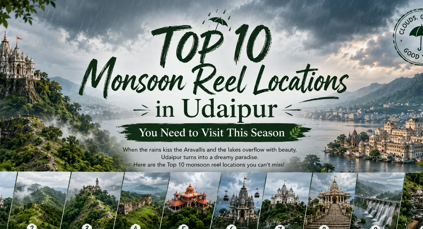 Top 10 Monsoon Reel Locations in Udaipur You Need to Visit This Season