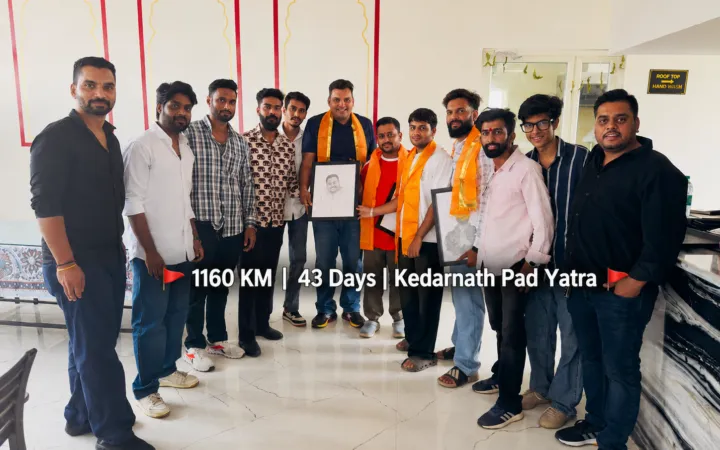 🚩 1160 KM | 43 Days | Kedarnath Pad Yatra 🚩