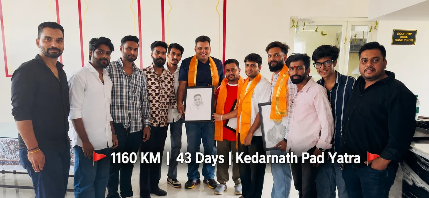 🚩 1160 KM | 43 Days | Kedarnath Pad Yatra 🚩