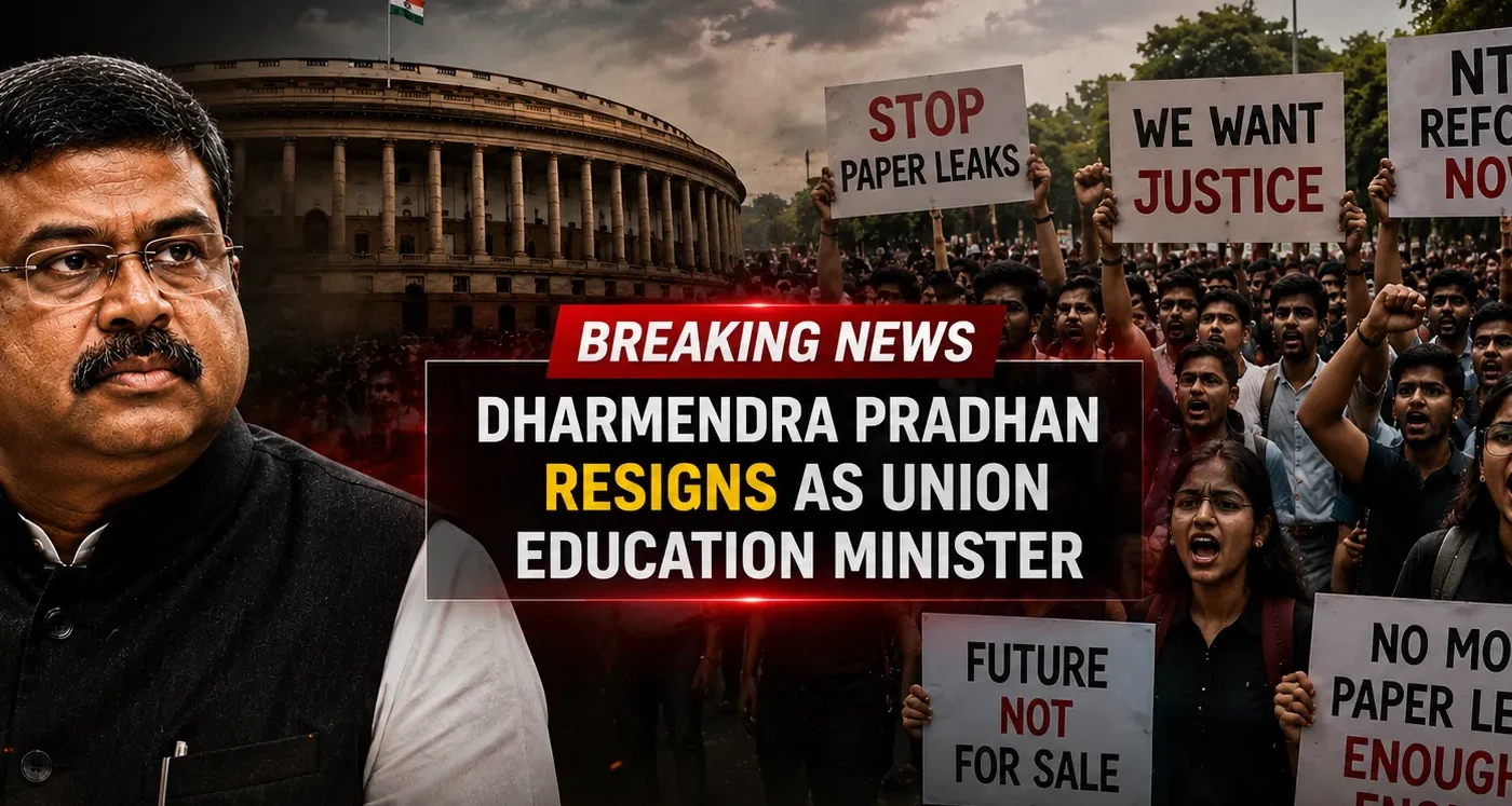 BREAKING NEWS: Dharmendra Pradhan Resigns as Union Education Minister